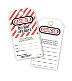 Master Lock 497A Lock Out Tagout Do Not Operate ID Tags, English (Bag of 12)