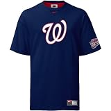 Nike Washington Nationals Navy Logo Tackle T-shirt