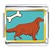 Irish Setter Dog Animal Photo Italian Charms Bracelet Link