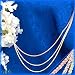14K Tri-Color 3-Strand Sparkle Chain Necklace