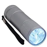 9 LED Aluminum Flashlight (Silver)