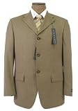 Oscar De La Renta Mens 3 Button Tan Wool Sport Coat / Blazer / Jacket - Size 40R