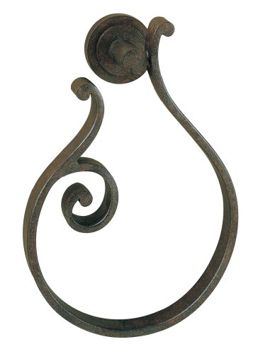 Murray Feiss BA1703CB Tuscan Villa 3-Inch x 3-Inch Towel Ring, Corinthian Bronze