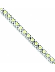 Genuine .925 Sterling Silver Lemon Quartz Bracelet 17.3 Grams . 100% Satisfaction Guaranteed.