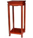 Best Simple Birthday Gift Idea for Her - 28" Rosewood Oriental Planter Display Stand Pedestal - Honey