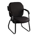 Commerce Guest Armchair with Sled Base  Black