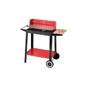 Grillwagen schw. Rost m.2Griff