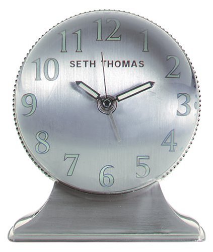 Seth Thomas Orbit Silver-Tone Alarm Clock