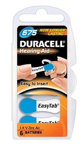 Duracell H&ouml;rger&auml;tebatterie Knopfzelle (PR44/DA675, V675 ) 6 St&uuml;ck