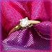 14K Yellow Gold .25 CT Fancy Set Diamond Solitaire Ring