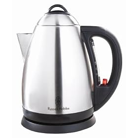 Russell Hobbs 14150-10 1.7 L Capacity  Montana Kettle in Brushed Stainless Steel and Black with Concealed 3 kW Element