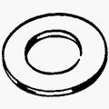 124355 - 1/2 IN STEEL FLAT WASHER