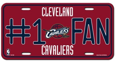 Cleveland Cavaliers #1 Fan License Plate