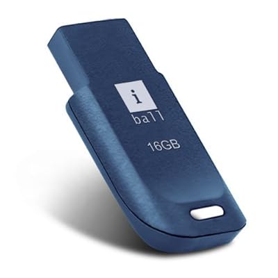 iBall 16GB Crest P9 Small / Compact &amp; Feather Light Design Pendrive - Blue