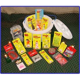 Walleye Bucket - O - Tackle / Fishing Gift Basket
