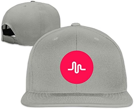 MKoomm Color Musical.ly Logo Adjustable Snapback Flat Cap Baseball Hats