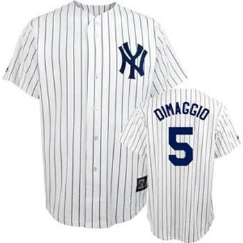 Joe Dimaggio New York Yankees Pinstripe Cooperstown Replica Jersey - L