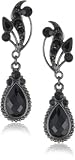 Antiquities Couture Jet Black Fancy Drop Earrings