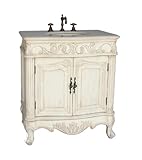 31" Antique White Fiesta Bathroom sink vanity cabinet -BA-2873M-AW