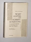 Produkt-Bild: Sch&uuml;rmann, Heinz: Wort Gottes und Schriftauslegung. Gesammelte Beitr&auml;ge zur theologischen Mitte der Exegese. Hrsg. von Knut Backhaus. Paderborn u.a., Sch&ouml;ningh, 1998. Gr.-8&deg;. X, 342 S. Leinen. Schutzumschl. (ISBN 3-506-78236-3)