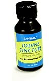 Sanvall Iodine Tincture First Aid Antiseptic-2% USP, By Sanar - 1 Oz