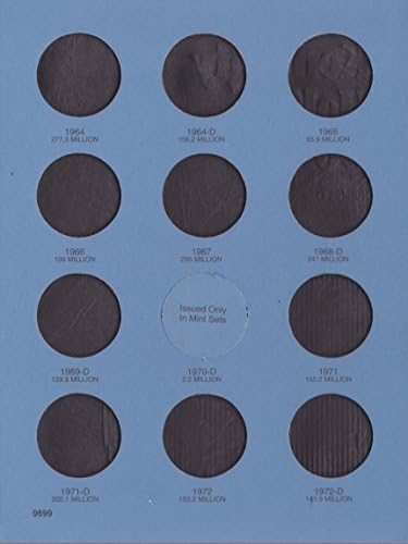 1964-1985 JFK KENNEDY HALF DOLLAR 36 coin TRIFOLD Whitman No 9699 COIN; ALBUM, BNDER, BOARD, BOOK, CARD, COLLECTION, FOLDER, HOLDER, PAGE, PORTFOLIO, PUBLICATION, SET, VOLUME