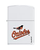 Zippo Lighter MLB Baltimore Orioles White Matte