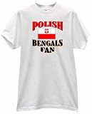 POLISH PRIDE POLAND COUNTRY FLAG BENGALS FAN FOOTBALL T SHIRT Jersey