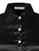 NE PEOPLE Womens Light Weight Long Cuff Sleeve Button Down Satin Shirt (S-3XL)