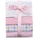 Luvable Friends 4-Pack Flannel Receiving Blankets, Pink