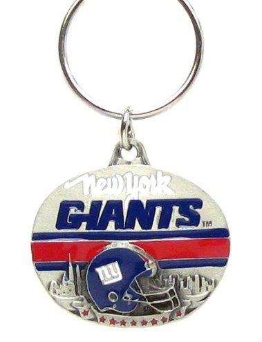 NFL Team Design Key Ring - New York NY Giants