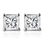 10k Gold, Princess-Cut, Diamond Stud Earrings (1/10 cttw, K Color, I2-I3 Clarity)