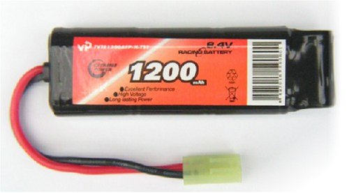 Childrens Toyshop  Third Party New : VAPEX 8.4V 1200mAh 2/3AF Battery Pack for AEG, Airsoft etc.