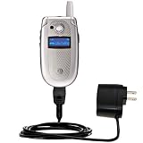 Rapid Wall / AC Charger for the Motorola V400 - Gomadic Brand w/ TipExchange Technology