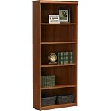 Ameriwood 9416083ST Five Shelf Bookcase, Expert Plum