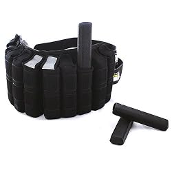 TKO 220AS-BK-20 20 lb. Individual Rehab Ankle Weights, Black