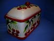 CHERRY 3-D / Majolica Ceramic Bread Box Cherries *NEW!*