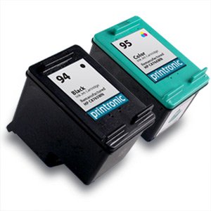 HP 94 C8765WN And HP 95 C8766WN Compatible Remanufactured C9354FN#140 Combo Pack - 1 Black And 1 Color Ink Cartridges