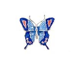 Hand enameled butterfly lapel pin