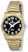 Avalon Men's Prestige Series Large and Bold Number EZC Low Vision Watch with Gold Tone Expansion Bracelet
