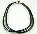 Kitchen & Housewares : Mens Womens Black Leather Twin Strap Surf Necklace Choker