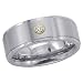 Titanium 0.03 ct. Diamond Men's Ring