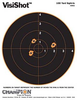 Buy VisiShot Targets 25 Yard Small Bore (10 Pack) by Champion Traps and Targets 45803 by Champion Traps and Targets