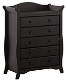 Stork Craft Aspen 5 Drawer Chest, Black