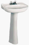 22x17-3/4 WHT Pedestal