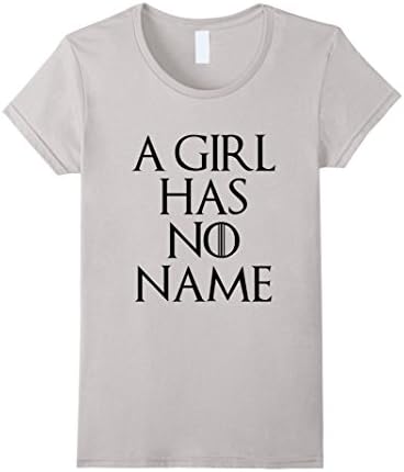 Women's A girl has no name t-shirt Medium Silver