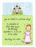 Red Head Princess Party Invitation