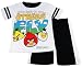 Angry Birds Boys 4-7 White Some Have To Run Others Fly Tee and Short Set