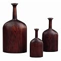 Rosewood Vases Set of 3