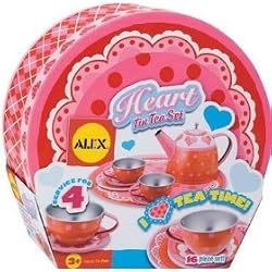 ALEX TOYS HEART TIN TEA SET